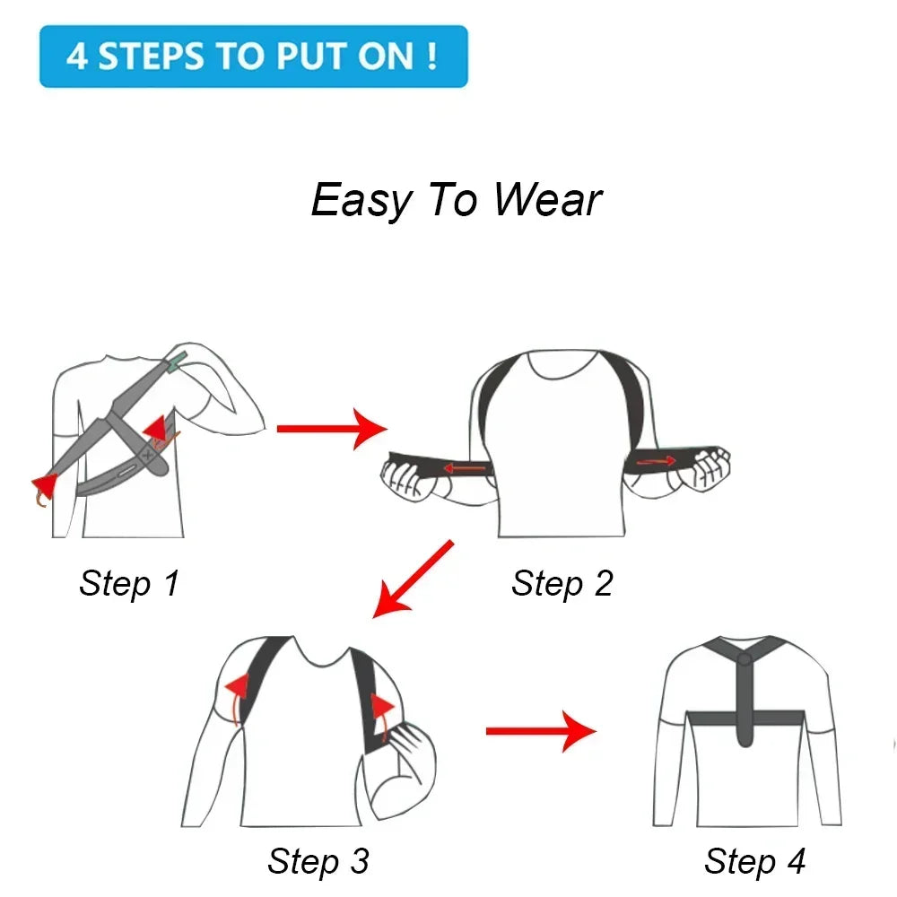 Adjustable Posture Support Brace
