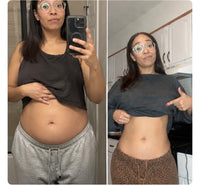Customer-supplied before and after photo comparison